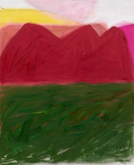 Red Mountains by Jongsuk Yoon contemporary artwork Painting