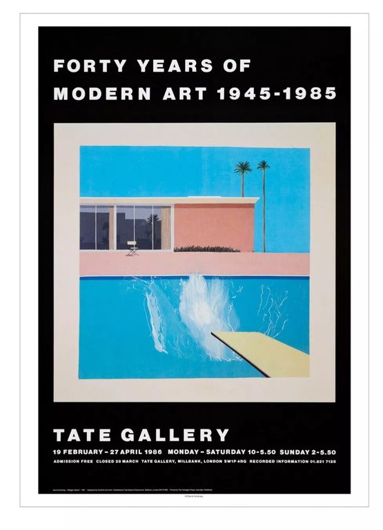 A Bigger Splash - Forty Years of Modern Art by David Hockney contemporary artwork Print