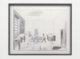 Wine and Bread by Jockum Nordstrom contemporary artwork works on paper drawing