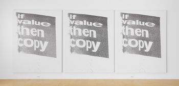 If Value Then Copy by Superflex contemporary artwork painting