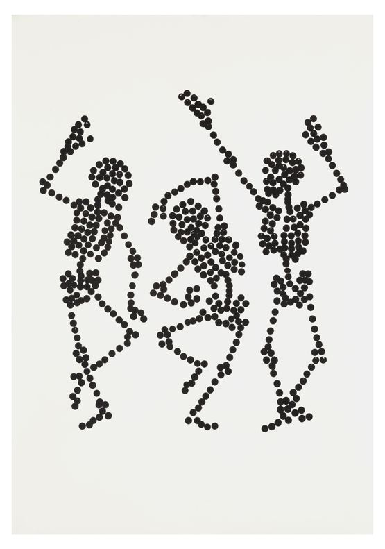 Dance to Dust Drawings 05 by Carlos Amorales contemporary artwork Works on Paper