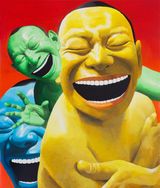 Stack Series No.1 by Yue Minjun contemporary artwork painting