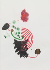 The whole is greater 3 by Bharti Kher contemporary artwork painting works on paper drawing