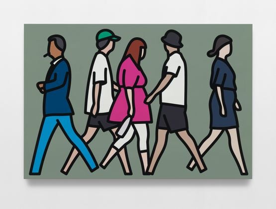 Busan 2 by Julian Opie contemporary artwork Painting