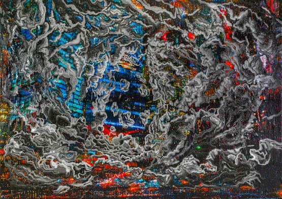 Untitled Black Cloud by Thasnai Sethaseree contemporary artwork Painting