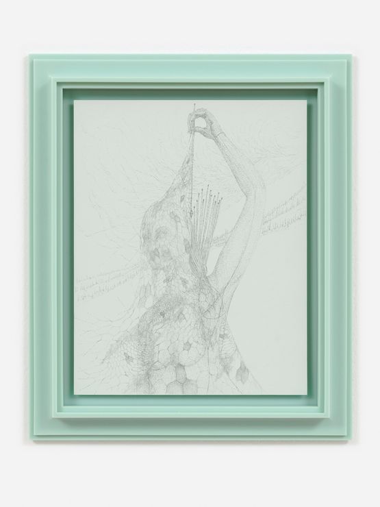 Turquoise Diana by Matthew Barney contemporary artwork Works on Paper