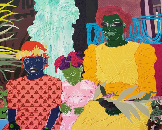 Courted Laydees by Cydne Jasmin Coleby contemporary artwork Painting
