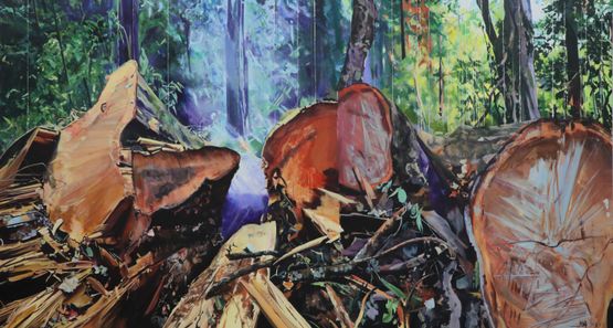 Arrival by Ma Wenting contemporary artwork Painting