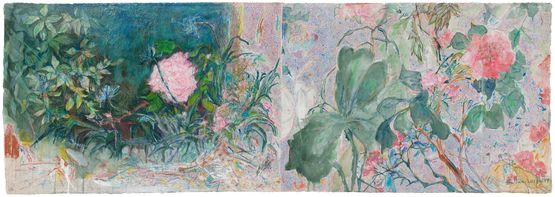 Delacroix and Zhao Zhiqian 2 by Qi Lan contemporary artwork Works on Paper
