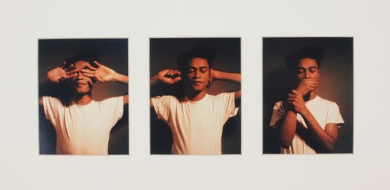 See No Evil Hear No Evil Speak No Evil by Carrie Mae Weems contemporary artwork Photography