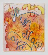 Y un dia cayo  and one day it fell by Nadia Hernandez contemporary artwork drawing painting