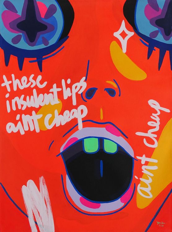 YO U MIGHT AS WELL PAY US RIGHT RIGHT by Yeo Kaa contemporary artwork Painting
