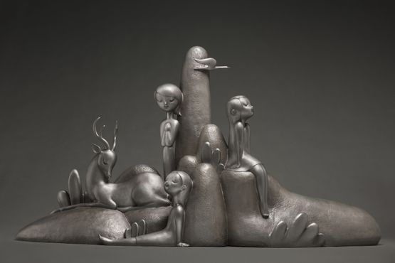 All Over the Mountains and Plains by Li Wei  Liu Zhiyin contemporary artwork Sculpture