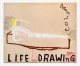 Long White Girl by Rose Wylie contemporary artwork painting