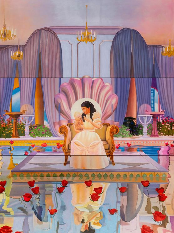 Home Sweet Home Before Love Pool 3 by Mak2 contemporary artwork Painting