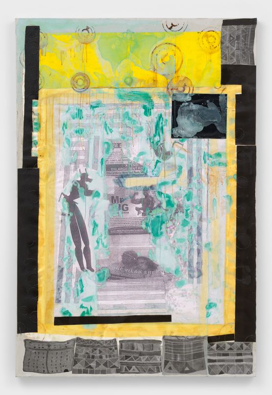 Mr Big Yellow Sandpaper work 2 by Moshekwa Langa contemporary artwork Painting