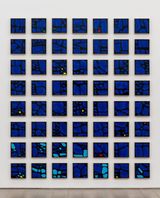 Blau im Gedachtnis I121  P127 by Gregor Hildebrandt contemporary artwork painting
