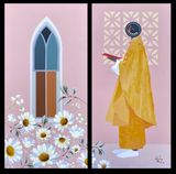 IN THE NAME OF THE FATHER by Azuka Muoh contemporary artwork painting