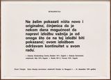 Retrospective by Goran Trbuljak contemporary artwork print