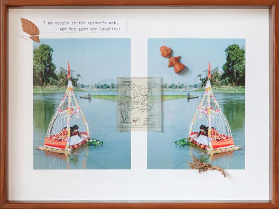 People of Clay Behula and Lakhamindra by Akshay Mahajan contemporary artwork Works on Paper