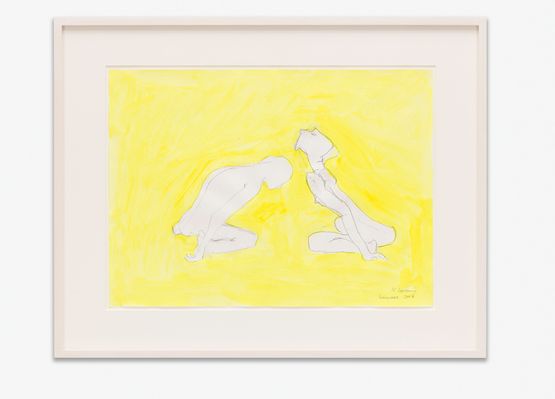 Liebespaar Lovers by Maria Lassnig contemporary artwork Works on Paper