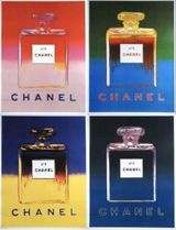 Chanel N5 Perfume - complete set of 4 prints by Andy Warhol contemporary artwork works on paper print