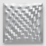 Superficie argento by Enrico Castellani contemporary artwork sculpture