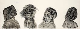 The Human Stain The Oresteia IV by Nalini Malani contemporary artwork Painting