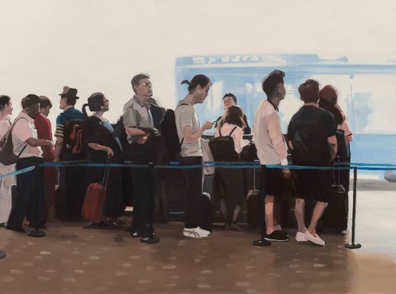 A Theater of Waiting by Xie Nanxing contemporary artwork Painting