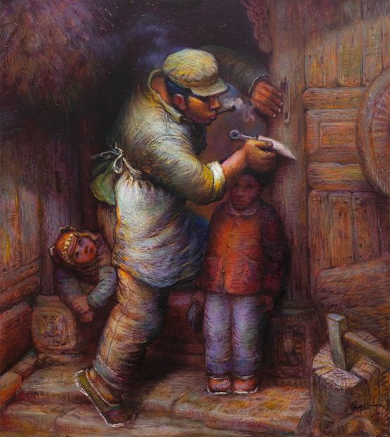 Hometown Series by Luo Zhongli contemporary artwork Painting