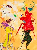 double dance by Tom Polo contemporary artwork painting