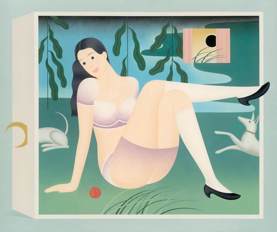 Box Dog by Liu Youran contemporary artwork Painting