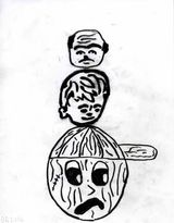 Untitled by Donald Baechler contemporary artwork drawing