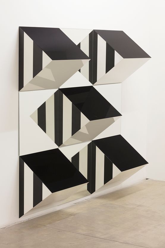 Prisms and Mirrors high relief - nXIV by Daniel Buren contemporary artwork Sculpture