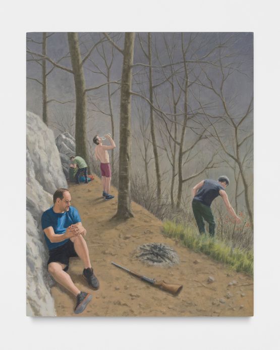 Hunting Scene by Serban Savu contemporary artwork Painting