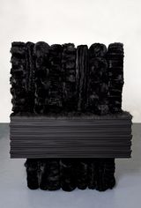 Black Gardens detail by Kathy Temin contemporary artwork sculpture