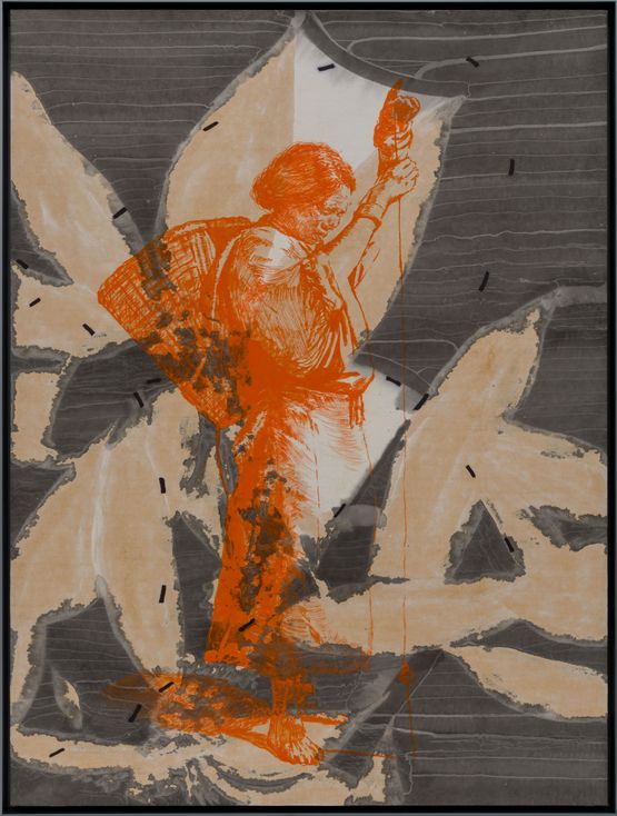 Study of Chinese Womens Postures 007 by Dai Chenlian contemporary artwork Works on Paper