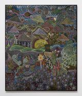 Festa na floresta by Jaider Esbell contemporary artwork painting