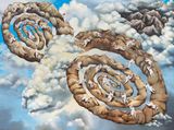 With The World Or To The Sky by Kat Lyons contemporary artwork painting