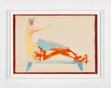 Girl long legs 3 by Alessandro Pessoli contemporary artwork drawing works on paper
