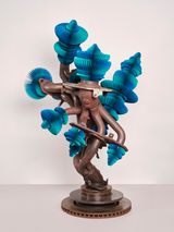 Blue Turmoil by Keita Miyazaki contemporary artwork sculpture works on paper