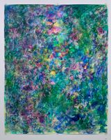 Surrounded by Green by Rie Ono contemporary artwork painting works on paper