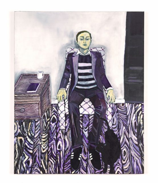 Self Portrait Purple Haze by Raffi Kalenderian contemporary artwork Painting