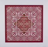 Flowers Garnet Diamond by Anila Quayyum Agha contemporary artwork works on paper