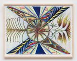 Firebrush Cactus by Faith Wilding contemporary artwork painting works on paper