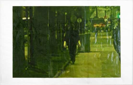 yellow glove by Martin Walde contemporary artwork Painting