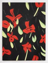 Carnations 2 by Alex Katz contemporary artwork painting