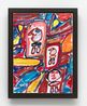 Site avec 3 personnages by Jean Dubuffet contemporary artwork Painting