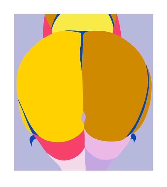 Part of the Lunar Portfolio Yellow Moon by Helen Beard contemporary artwork Print