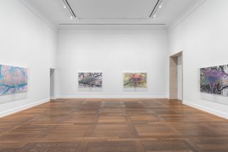 Contemporary art exhibition Charles Gaines Ciphering African Acacias and Supreme Court Decisions at Hauser  Wirth Paris France
